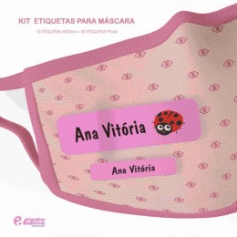 Kit Etiquetas para Máscara com desenho